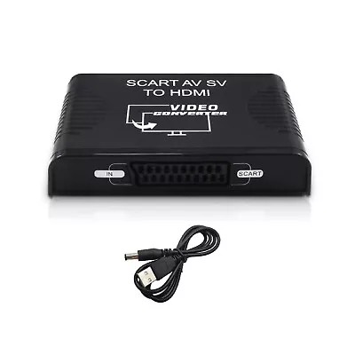 S-video AV Scart To HDMI Converter Switcher 3 In1  HDMI Video& Audio Converter • £36.32