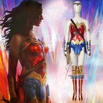 $88.72 • Buy Movie Wonder Woman Cos Diana Same Battle Suit Cosplay Costume Halloween Outfit