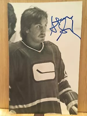 Vintage Vancouver Canucks Stan Smyl Autograph Postcard • $8.99