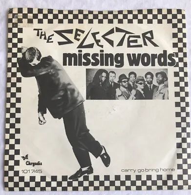 £34.99 • Buy THE SELECTER -Missing Words- Rare Netherlands 7  +Pic Sleeve (2-Tone) Vinyl /Two