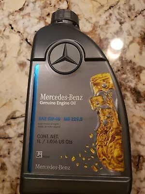 Genuine Mercedes-Benz Full-Synthetic 5W-40 Engine Oil 000989790211BIFU • $19