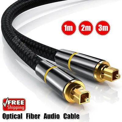 Premium Gold Plated Toslink Optical Fiber Audio Cable SPDIF Surround Sound Split • $9.54