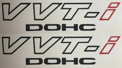 Toyota V VT- I DOHC (2 PACK) 9  BLACK Emblem Vinyl Sticker Decal VVTI TRD Supra • $395