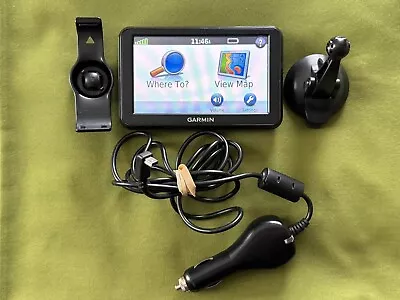 NC BLK GARMIN Nüvi 50LM 5  TOUCHSCREEN GPS BUNDLE USA CN LOWER 49 STATES 2013.10 • $21.99