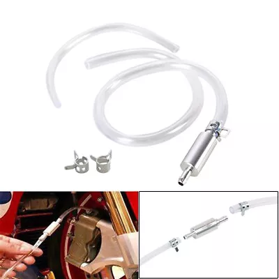 Car Motorcycle Clutch Brake Bleeder Hose One Way Valve Tube Bleeding Tool Set US • $6.49