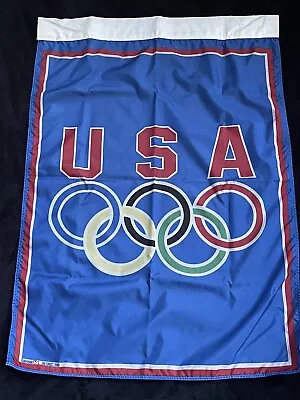 Vintage 1996 Emerson U.S. Olympic Team Spirit Hang Out Flag • $18