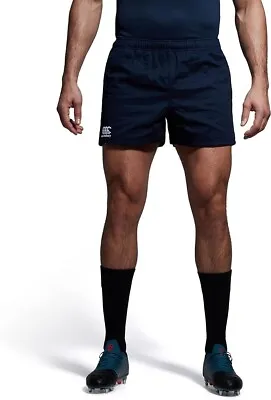 Canterbury Pro Mens Rugby Shorts Cotton New Medium Navy • £19.99