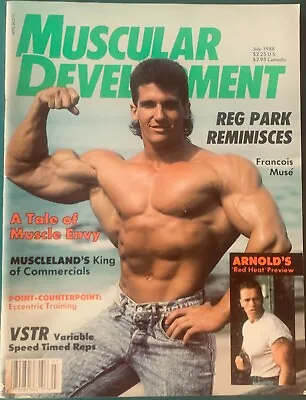 Muscle & Fitness Magazine Muscular Development July 1988 Arnold Schwarzenegger • $19.99