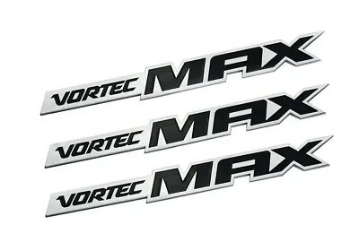 3Pc Vortec Max Emblems Badge Truck 6.0 Liter Sticker 3D Badge Nameplate (Chrome) • $19.99