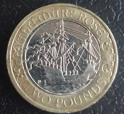 2011 Mary Rose Circulated 2 Pound Coin In Good Condition Free Shipping • £6.50