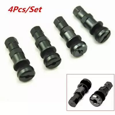 4Pcs Bolt-in Car Motorcycle Aluminum Tubeless Wheel Tire Valve Stem W/ Dust Cap • $11.50