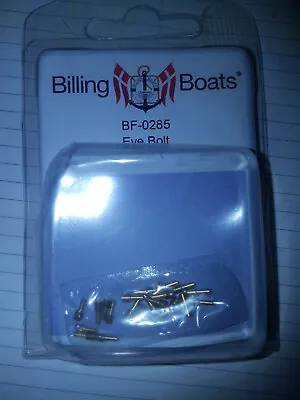 BILLING BOATS - BF-0285 Eye Bolt (eyebolt) (10) 7mm BRAND NEW Brass • $9.50