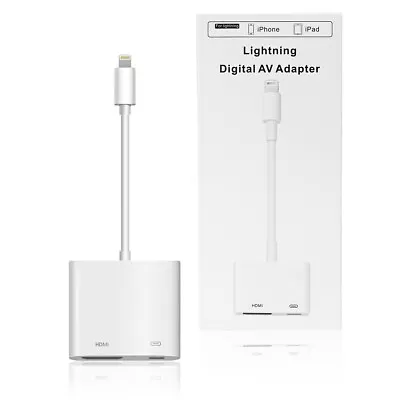 For IPad 5 6 7 8 Air/Air 2/3 IPhone To HDMI Adapter Cable 4K Digital AV Cable • $25.64