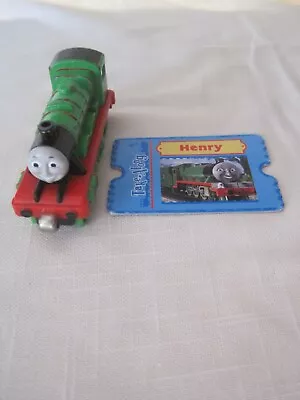 Thomas & Friends Railway Take-A-Long  Diecast Henry  Engine+Collector Card 2002 • $4.50