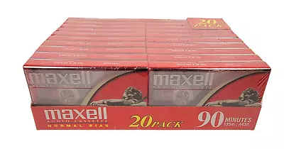 Maxell UR-90 Type 1 Normal Bias Blank Audio Cassette Tapes Case Of 20 SEALED • $29.95