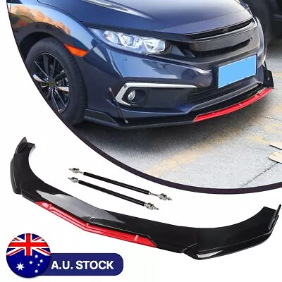 For Mazda 3 BK BL BN Car Front Bumper Lip Spoiler Splitter Body Kit Red&Black DS • $84.95