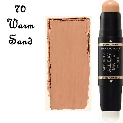 Max Factor Foundation Stick Cream Duo 70 Warm Sand Val • $8.50