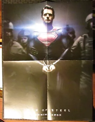 2012 Superman MAN OF STEEL / Pacific Rim 16x21 Promo Poster FN+ 6.5  • $10.25