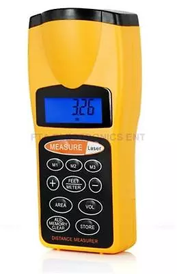 £19.23 • Buy Ultrasonic Handheld Laser Pointer Distance Measurer Up To 18 Meter Or 60FT Range