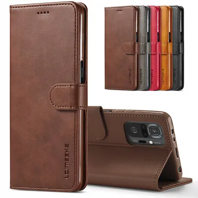 For Xiaomi Redmi Note 13 12 11 10 Pro 9 8 7 Flip Leather Wallet Case Stand Cover • $7.44