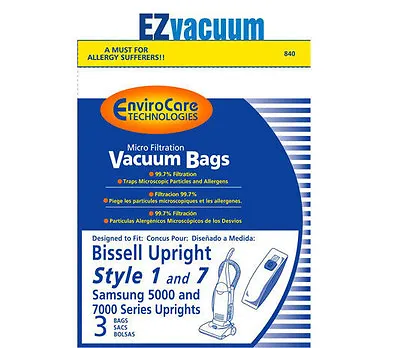 Bissell Style 1 / 7 Upright Vacuum Cleaner Bags # 30861 Or 3086 • $154.17