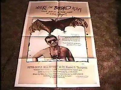 $50 • Buy Where Buffalo Roam Movie Poster '80 S Hunter Thompson