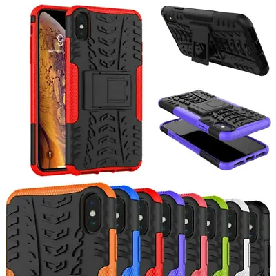 NEW Tyre ShockProof Stand Case Cover For Samsung Galaxy S7 S8 S9 S10 S20 + Ultra • £6.88