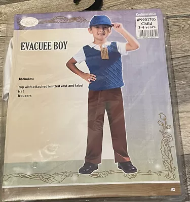 £7.80 • Buy Kids 1940s School Boy Costume Child WW2 Fancy Dress World Book Day Week Outfit
