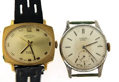 2 Vintage Gents Medana  Mechanical Wristwatches • $6.23