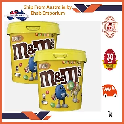 M&M's Peanut Chocolate Party Size (2x)- 1.15kg In Total MM Chocolate Value Pack • $27.99