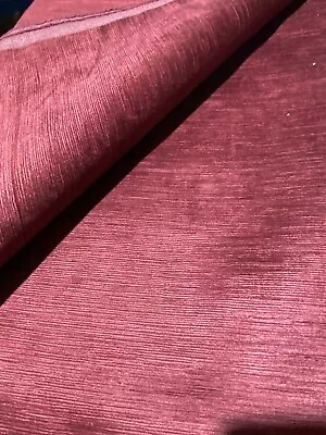 2.6m Laura Ashley Villandry Burgundy Blind Cushion Craft Fabric • £35