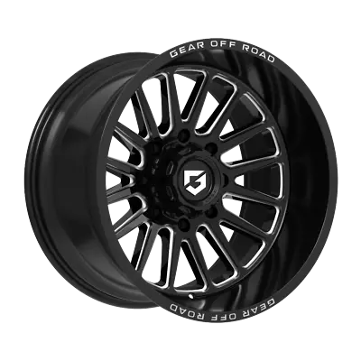 Gear Off-Road 20x9 Wheel Gloss Black Milled 764BM 8x180 +18mm Aluminum Rim • $270.99