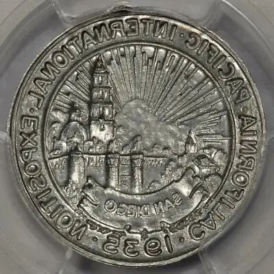 $2499.97 • Buy 1935 PCGS MS64 Brockage San Diego Ca Pacific International Exposition Mint Error