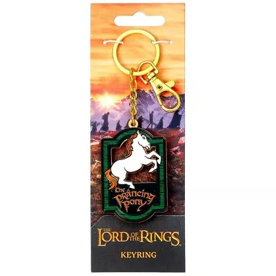 The Lord Of The Rings Prancing Pony Charm Keyring Birthday Gift Official Product • £14.99