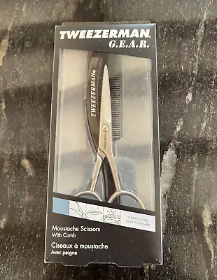 £16.50 • Buy Tweezerman - Moustache Scissors & Comb New