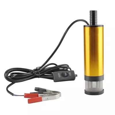 12V Mini Refueling Submersible Diesel Fuel Water Oil Delivery Drum Pump 8GPM • $17.70