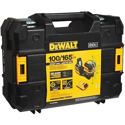 Dewalt DCLE34520G 20V MAX* Cordless 5-Spot Green Line Laser Kit • $540