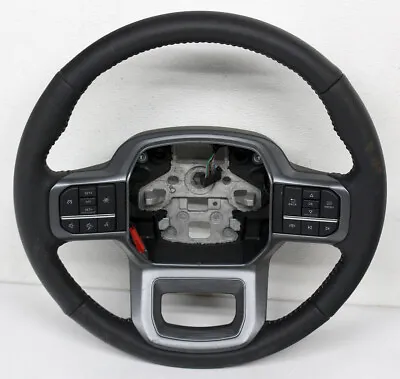 ML3B-3600-JD319W OEM Black Leather Steering Wheel For Ford F150 XLT • $345