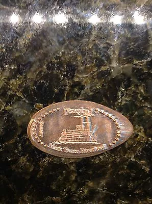 RETIRED Disneyland Park Souvenir Penny Frontierland Mark Twain Riverboat #129 • $9