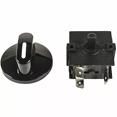 Rotary Switch W/ Knob 3-Position 2-Speed 120V-250V 15A Fan Heater Speed Selector • $8.95