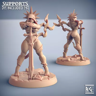 Solaria Human Fighter Paladin Beauty Pinup Knight Miniature | D&D DnD  • $7.99