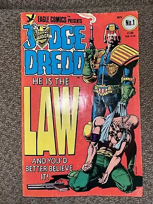 JUDGE DREDD  'HE IS THE LAW!' No. 1 Eagle Comics • $25