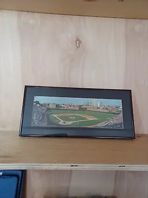  Wrigley Field Framed Photo 8 X18  Cubs  V. Reds 1990s Sosa Batting Vintage  • $15