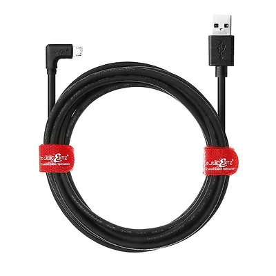 JuicEBitz® 20AWG USB To Micro USB 90 Degree L Shape FAST Charger Data Cable Lead • £4.19