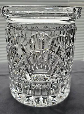 Shannon Crystal Freedom Biscuit Jar (No Lid) Vintage 5½  Glass Candy Dish Vase  • $9.50