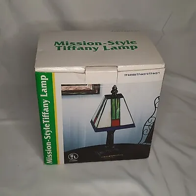 Vintage Mission Style Tiffany Lamp 10.5  NIB Cracker Barrel OPEN BOX • $49.99