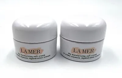 2 X La Mer The Moisturizing SOFT Cream  3.5ml*2=7ml / 0.24 Oz ~ Fresh • $23.95