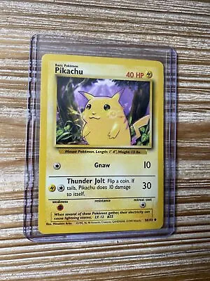 $17.95 • Buy Pokemon Card PIKACHU - Base Set - 58/102 Common Unlimited NM-Mint