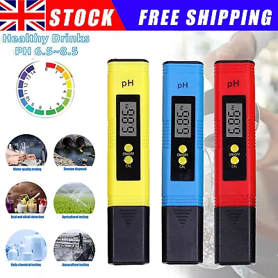 £5.48 • Buy PH Meter LCD Digital Test Kit Electric Tester Pen For Water Hydroponics Aquarium