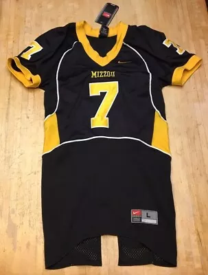 Missouri Tigers Mizzou Nike Authentic Football Jersey Black #7 $90 MSRP NWT • $49